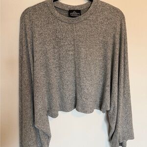 Grey Cropped Sweater